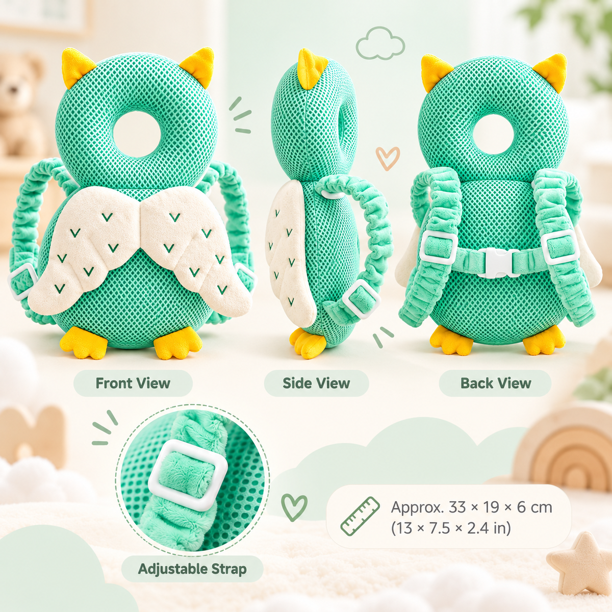 Toddler Head Protection Backpack Cushion