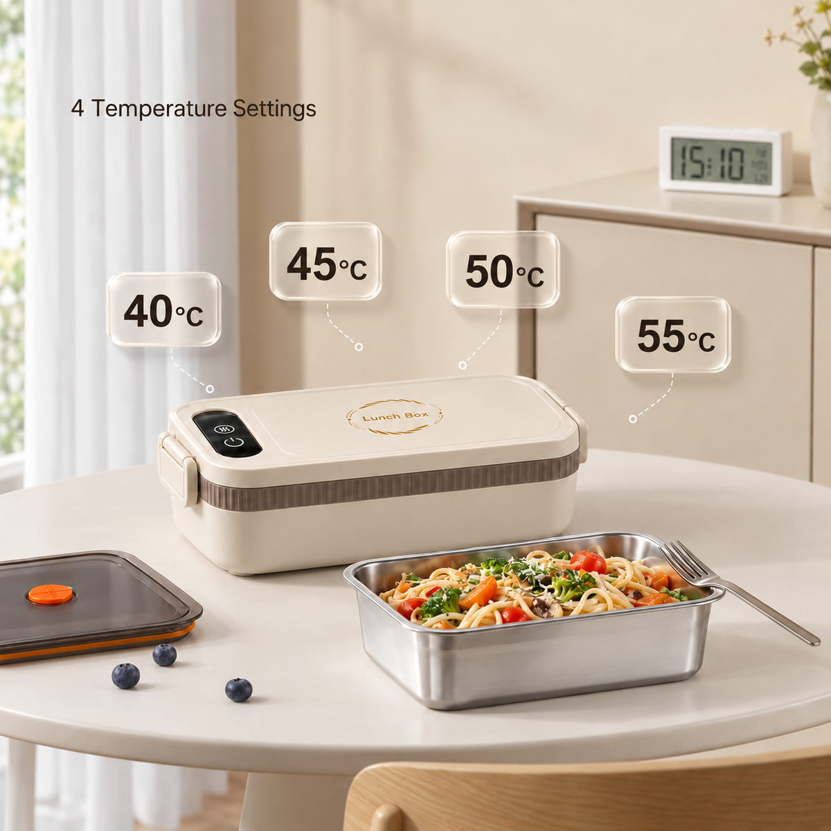 Cordless Heated Lunch Box – 900 ml