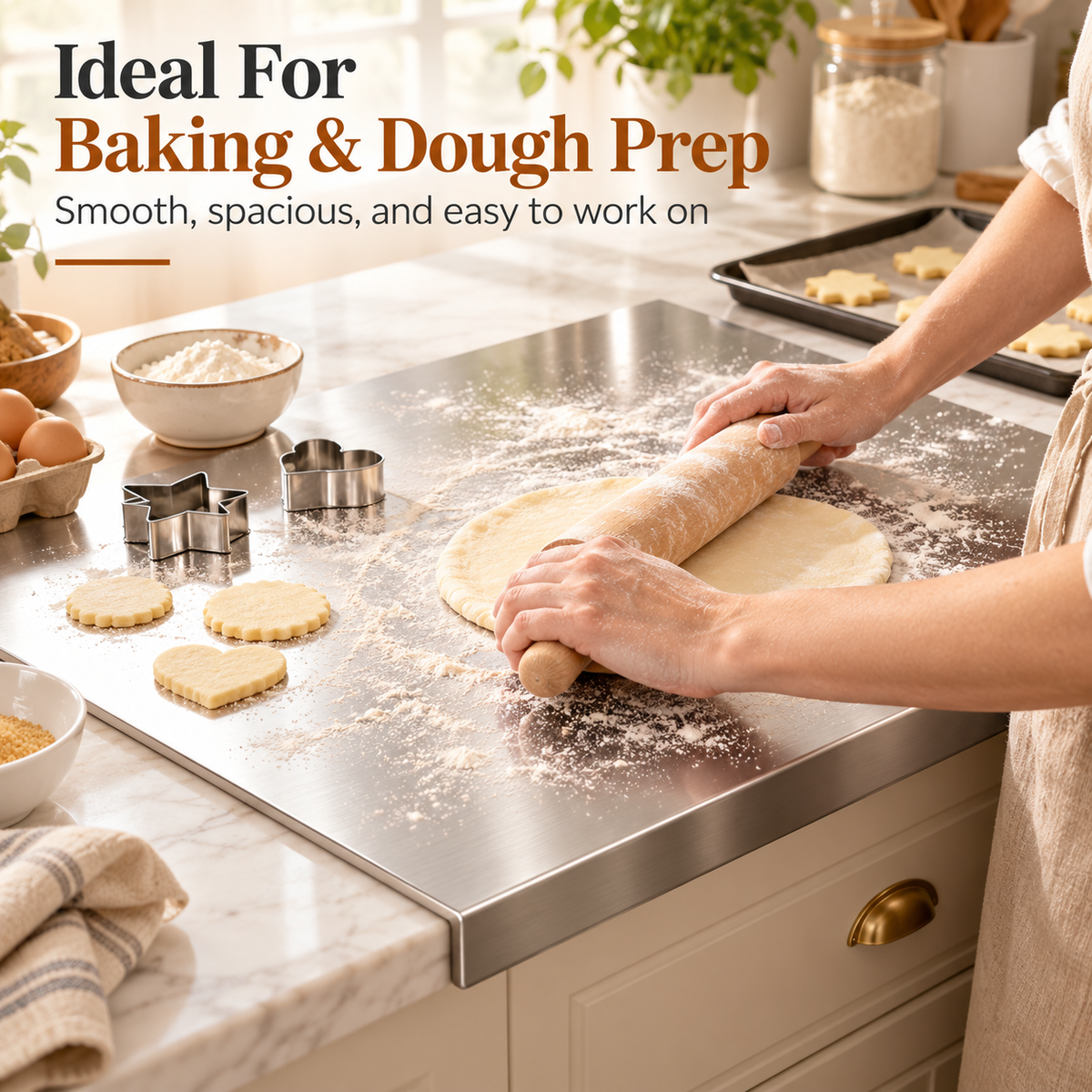 Stainless Steel Pastry & Prep Board