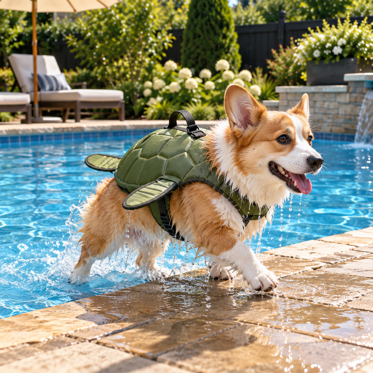 Adjustable Dog Buoyancy Swimsuit