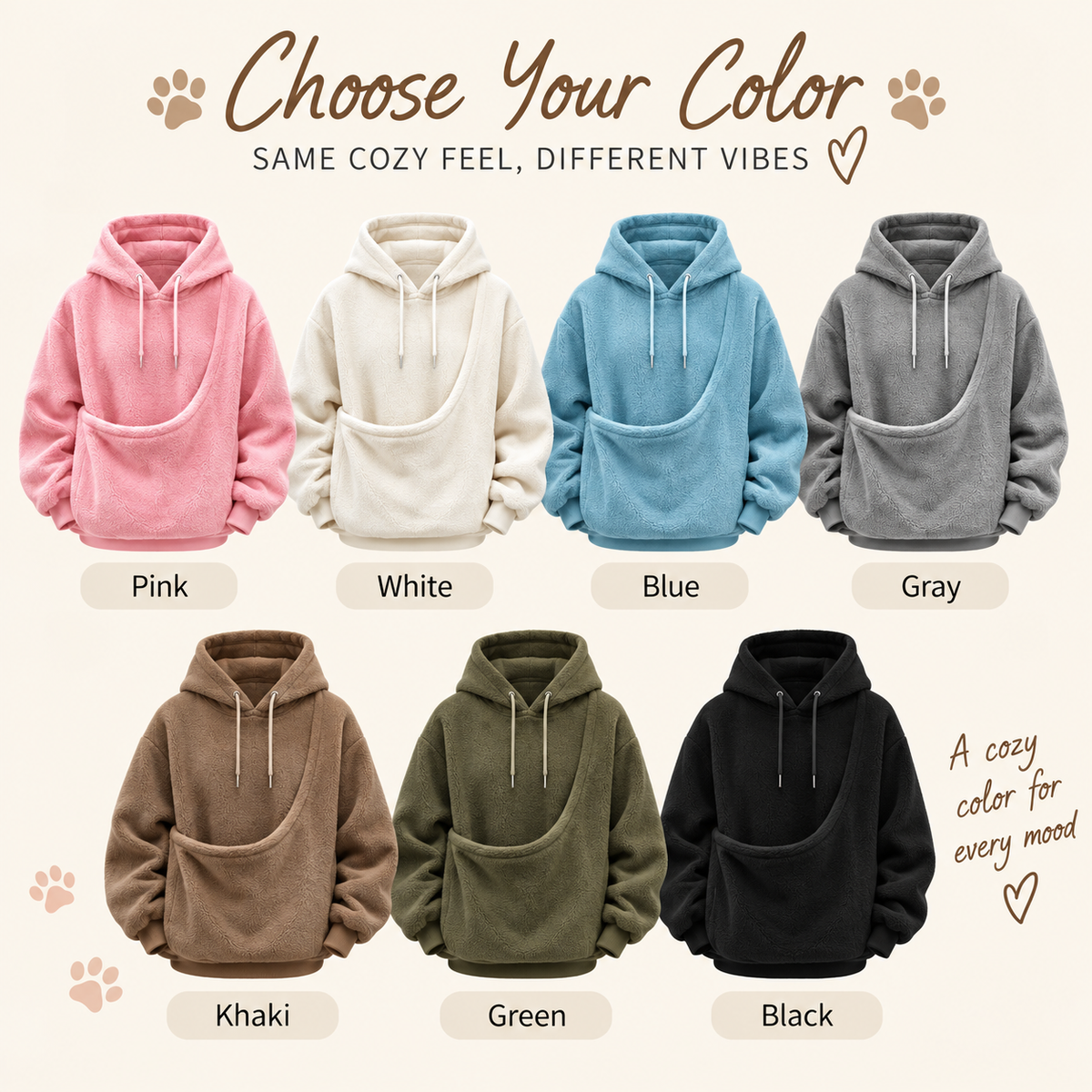 Plush Pet Pocket Hoodie