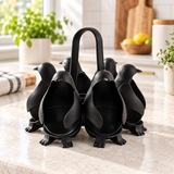 Penguin Egg Boiler Rack – 6-Egg Silicone Cooking & Steaming Holder