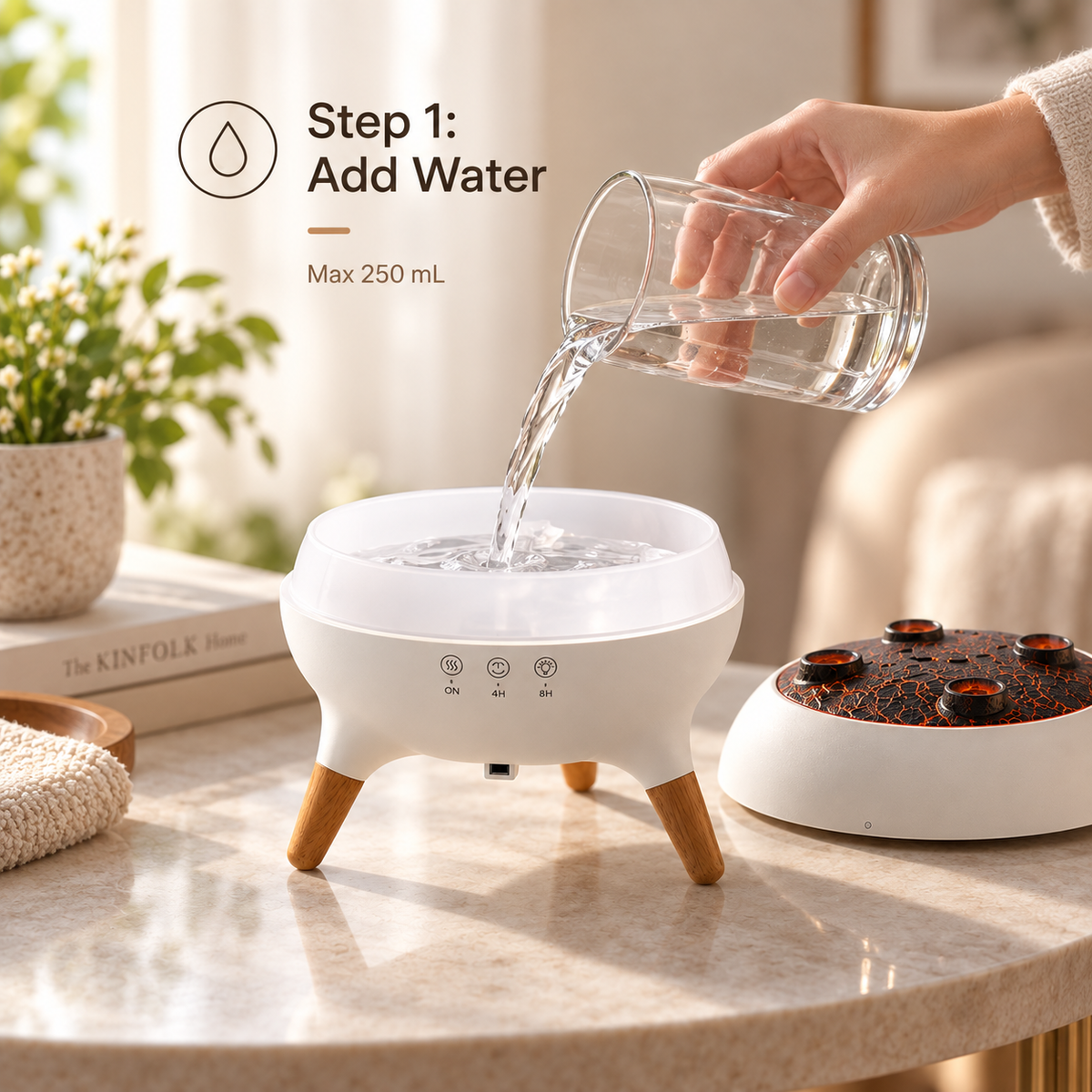 JellyGlow Dynamic Jellyfish Aroma Diffuser – 250mL Sound-Reactive Essential Oil Humidifier with 7-Color Ambient Light & Remote Control