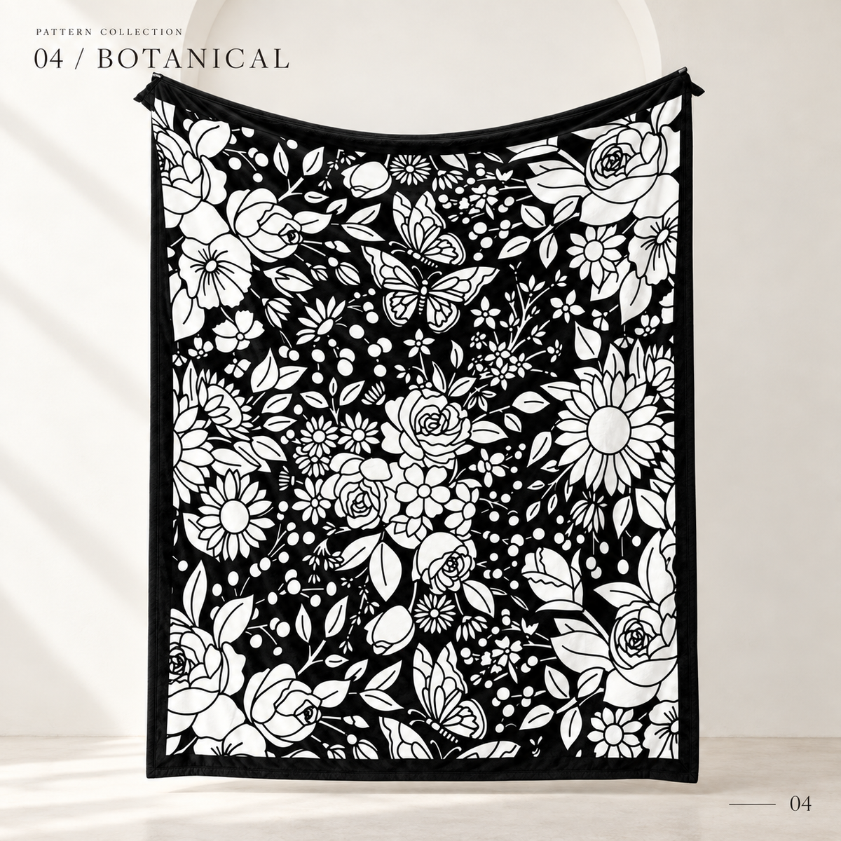 (KIT) DIY Halloween Coloring Blanket with 24 Markers, 150 × 125 cm