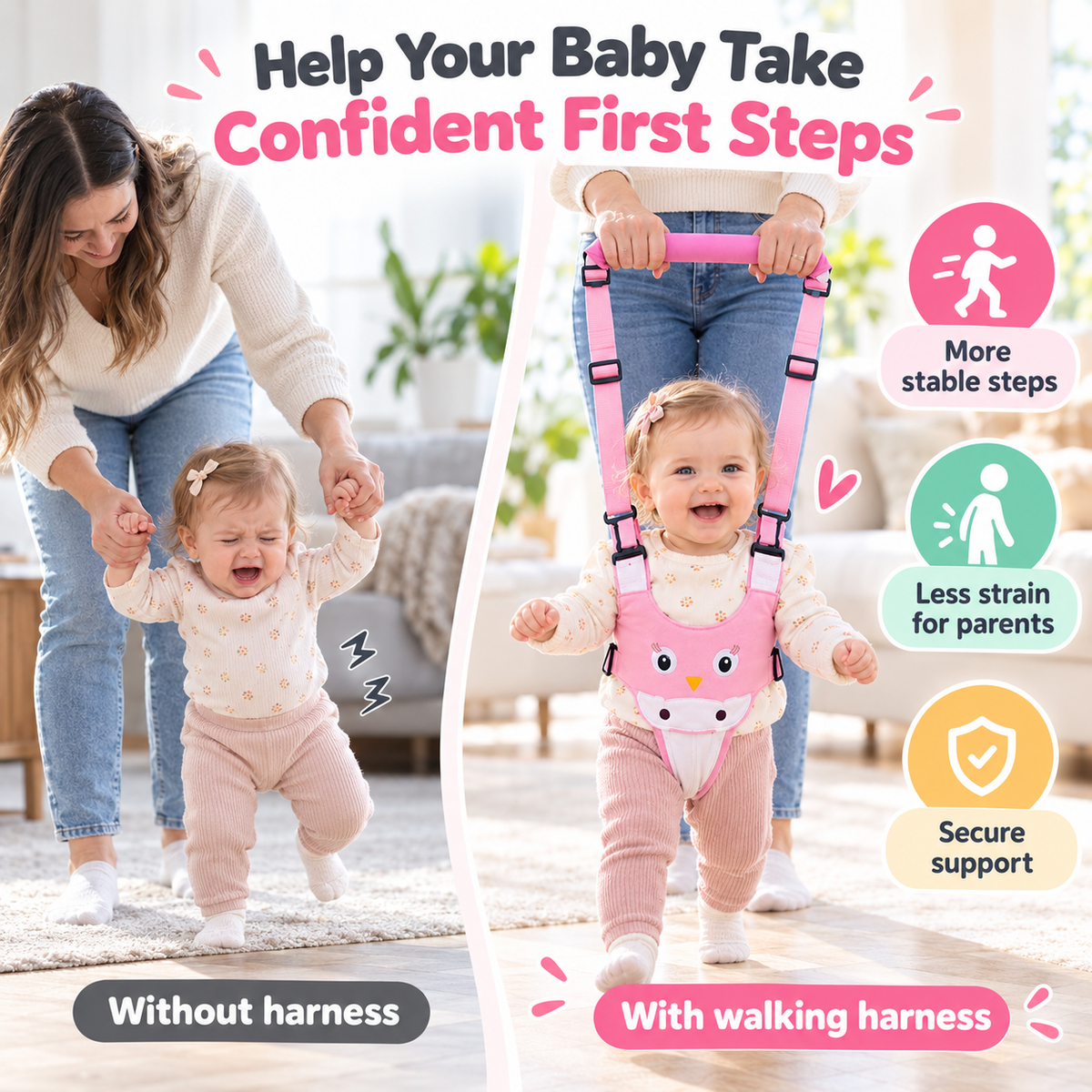 Detachable Baby Walking Harness