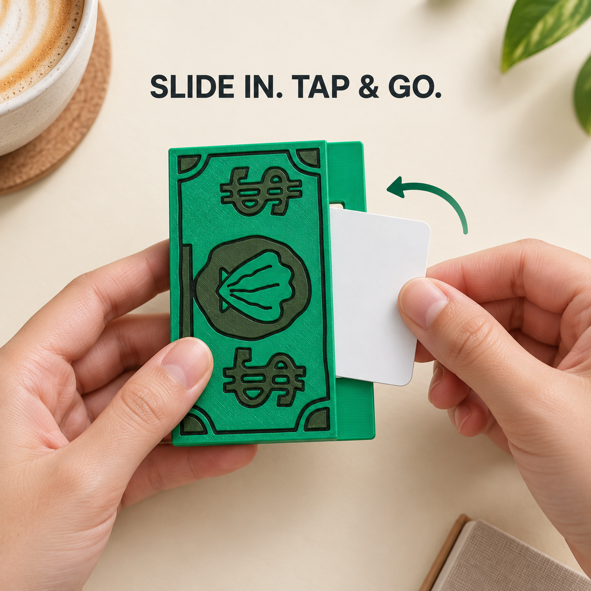 ShellBill 3D-Printed Contactless Card Holder