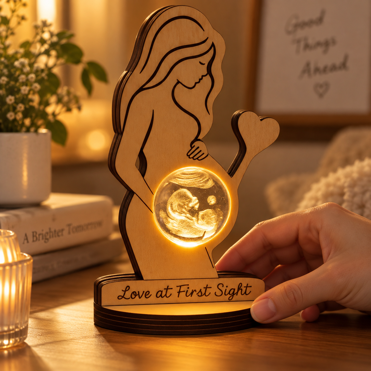 Custom Photo Crystal Ball Night Light