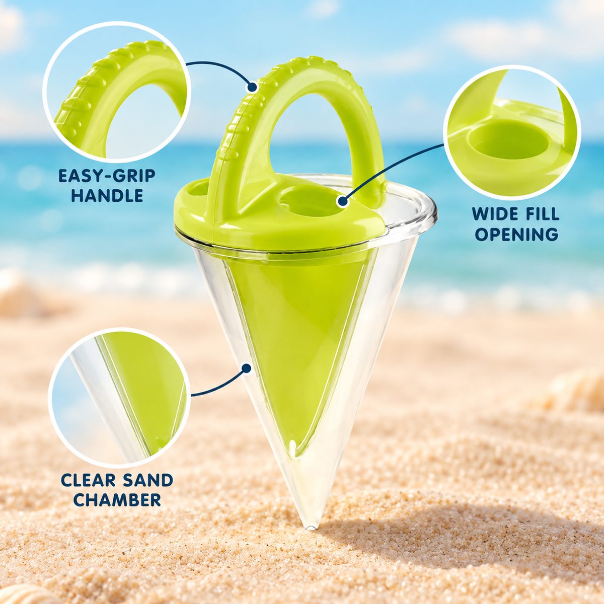 DripCastle Beach Sand Art Funnel