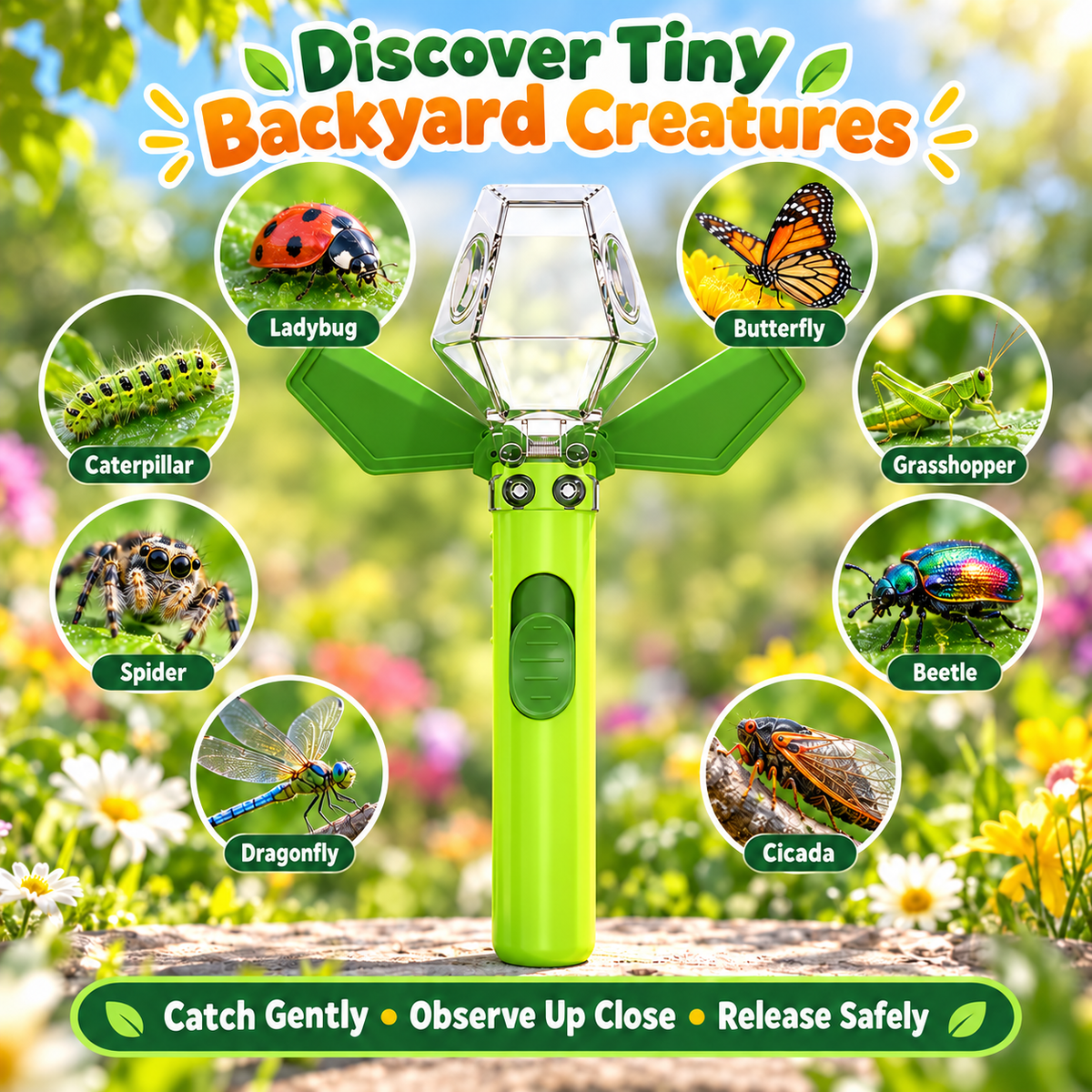Handheld Bug Catch & Release Tool
