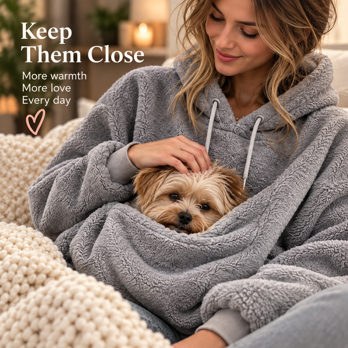 Plush Pet Pocket Hoodie