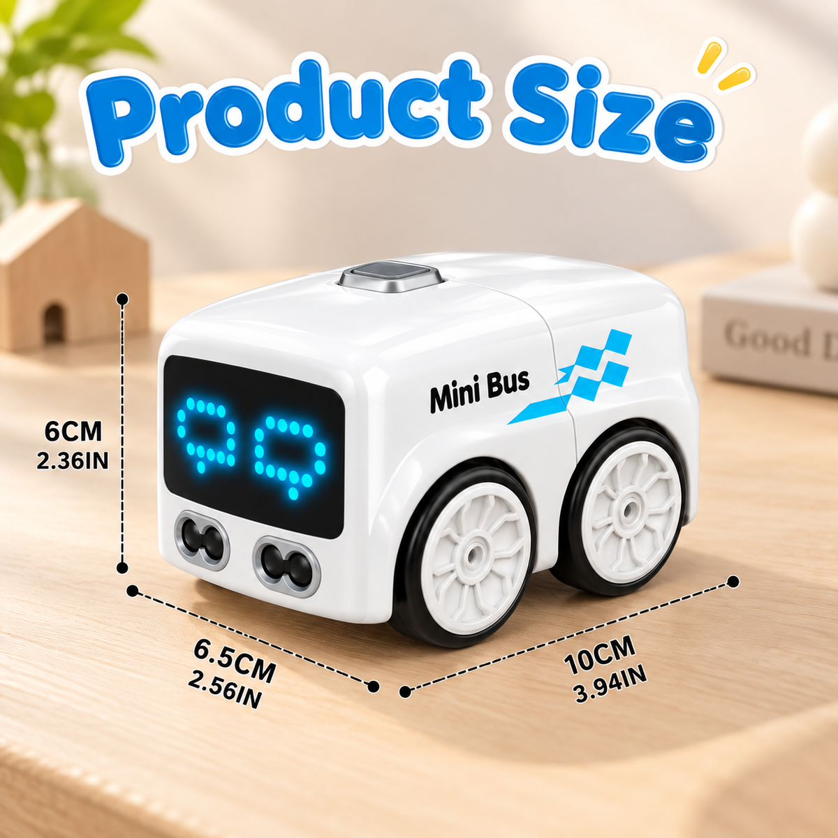 Smart Mini Bus RC Car with Gesture Control, Line Tracking and Interactive Play Modes