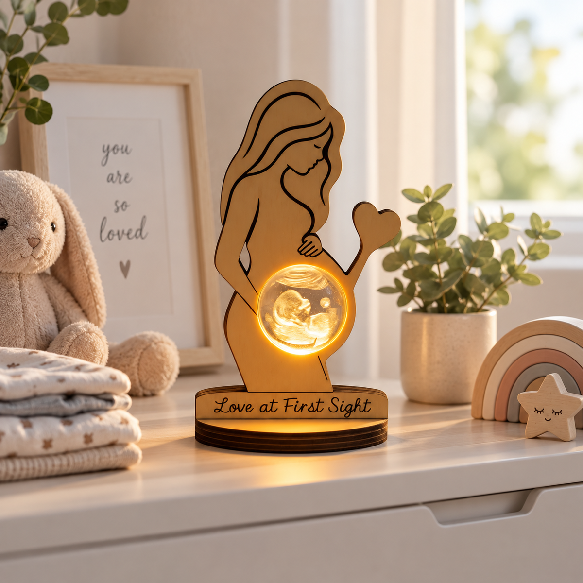 Custom Photo Crystal Ball Night Light