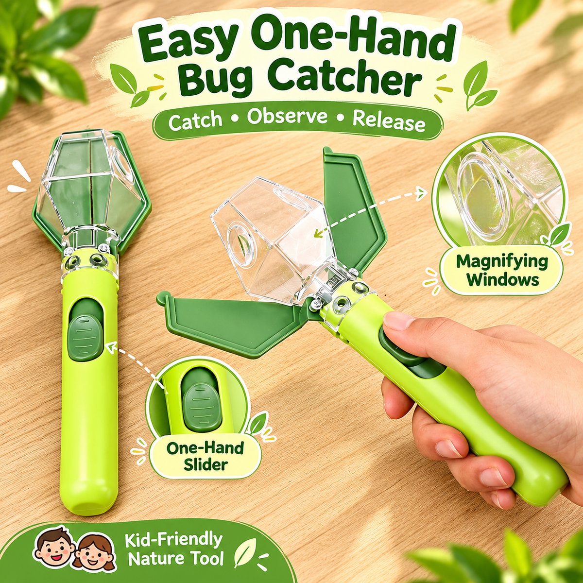 Handheld Bug Catch & Release Tool