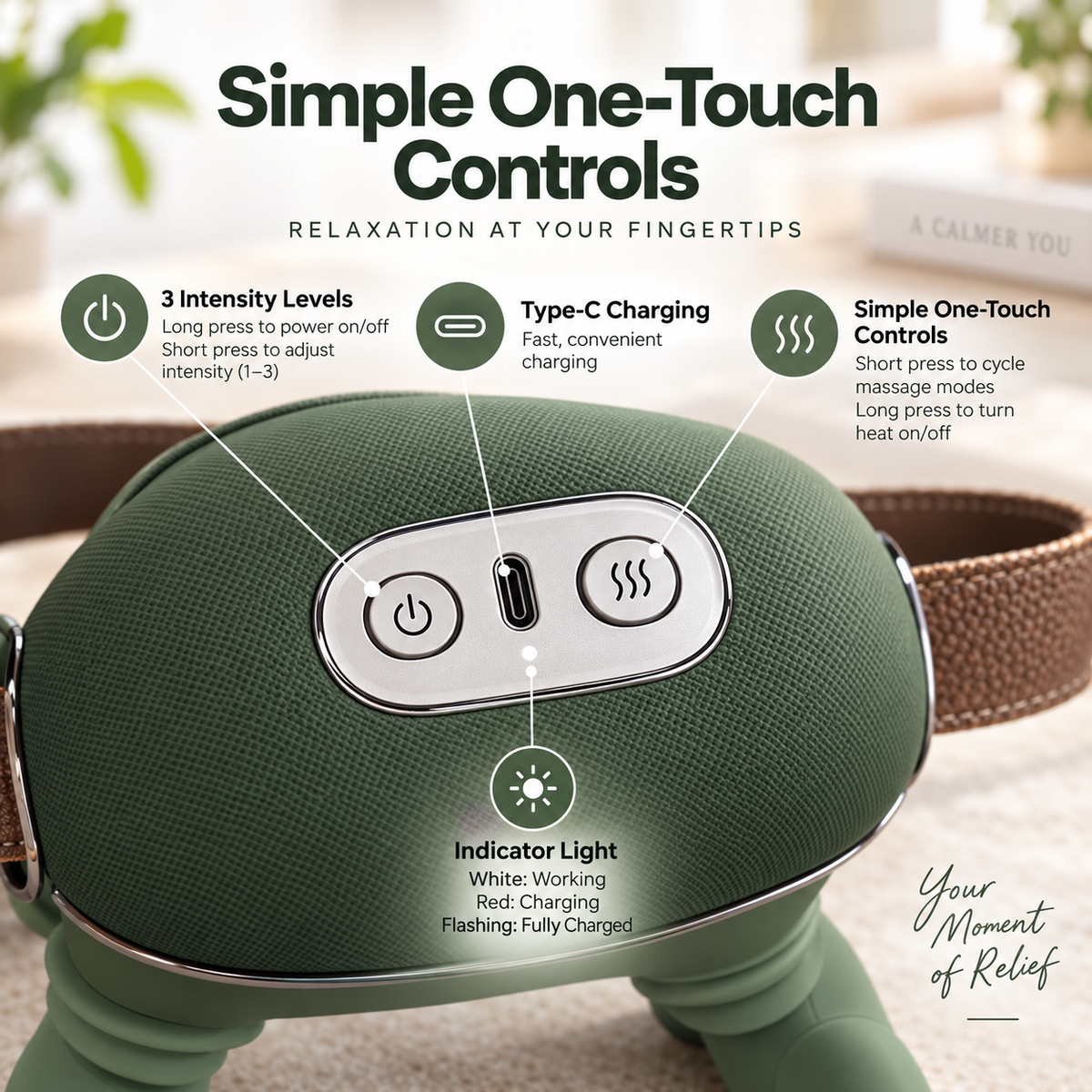 4D Bionic Finger Neck & Shoulder Massager, Wireless Deep-Kneading Trapezius Massager