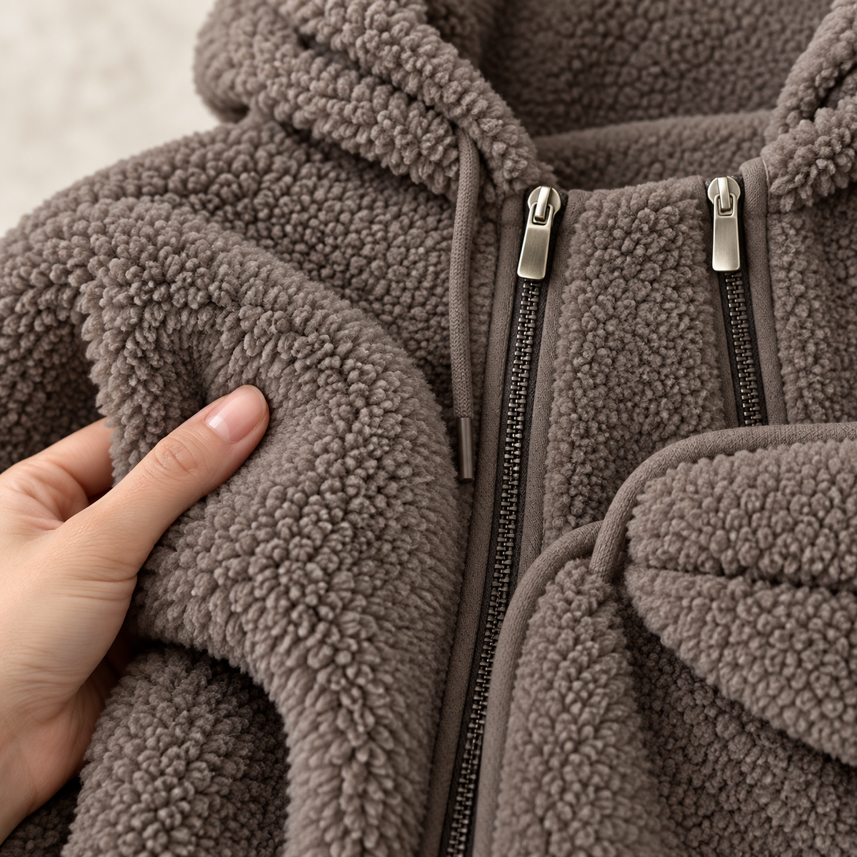 CozyNest 2-in-1 Sherpa Babywearing Hoodie