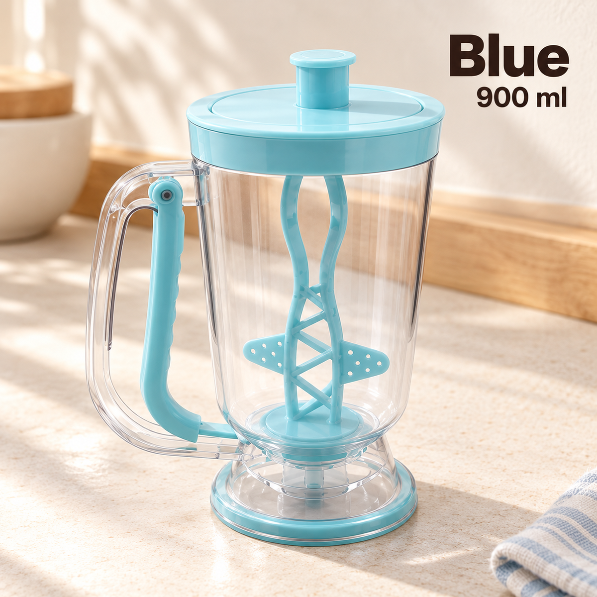 900ml Handheld Batter Mixer & Dispenser for Pancakes, Cupcakes & Cakes