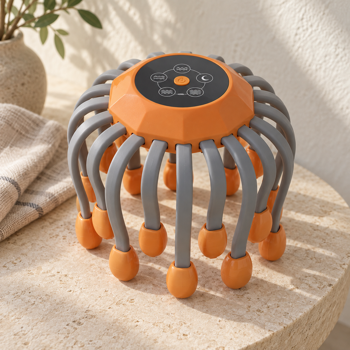 Rechargeable Octopus Scalp Massager with 20 Massage Points & 5 Vibration Modes