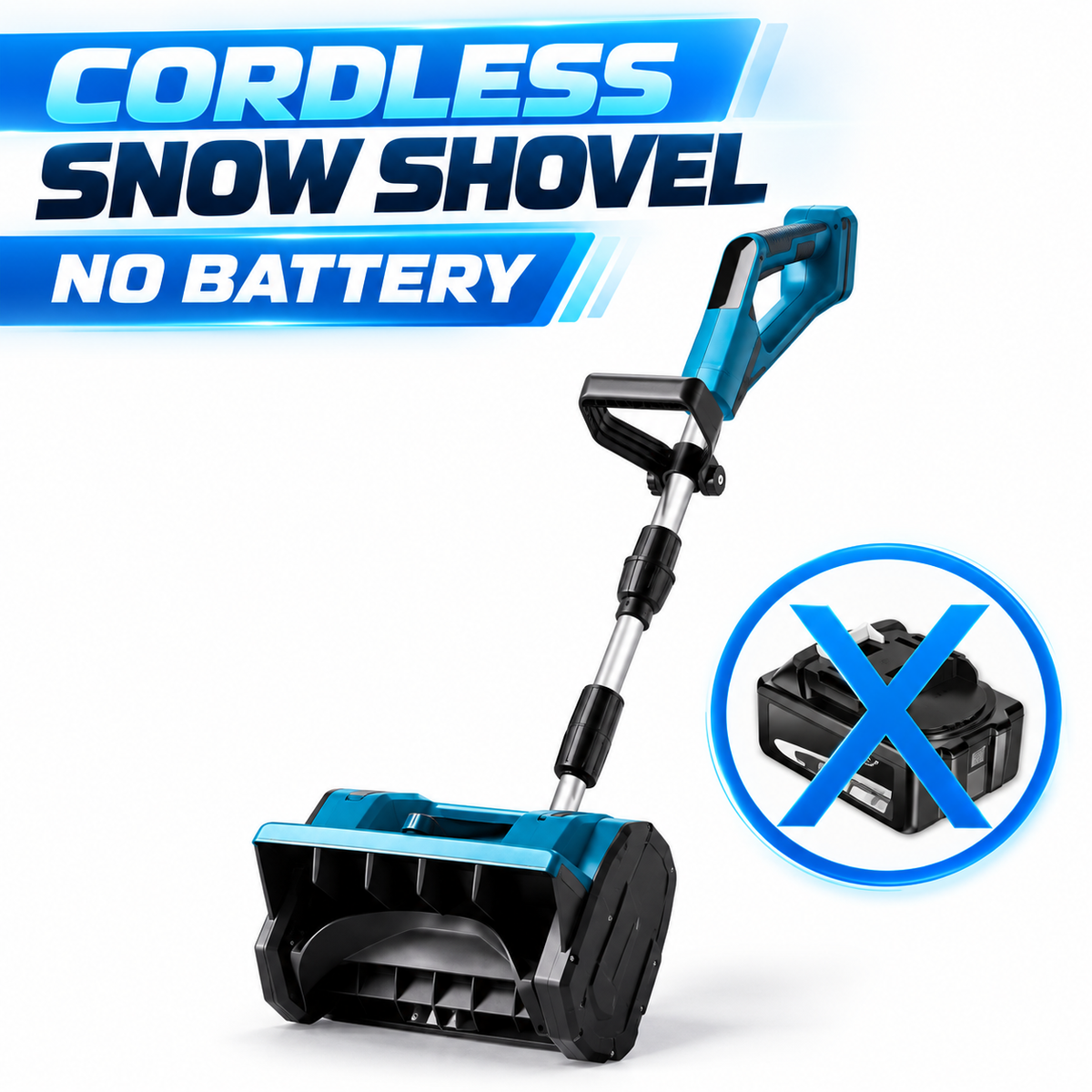 Cordless Snow Shovel – 18–21V Battery-Powered Electric Snow Thrower