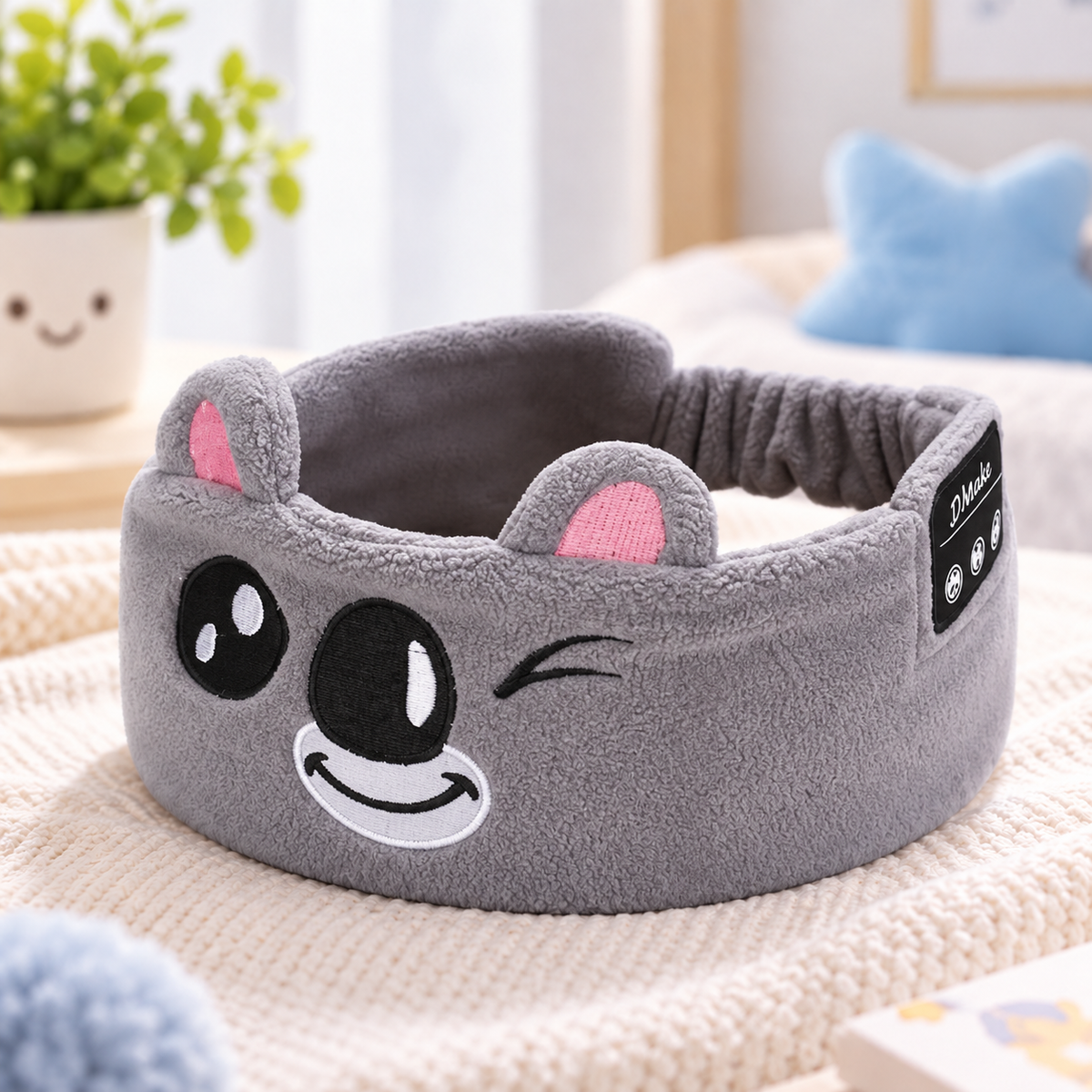 Cartoon Animal Bluetooth Sleep Headband with Built-In Wireless Earphones