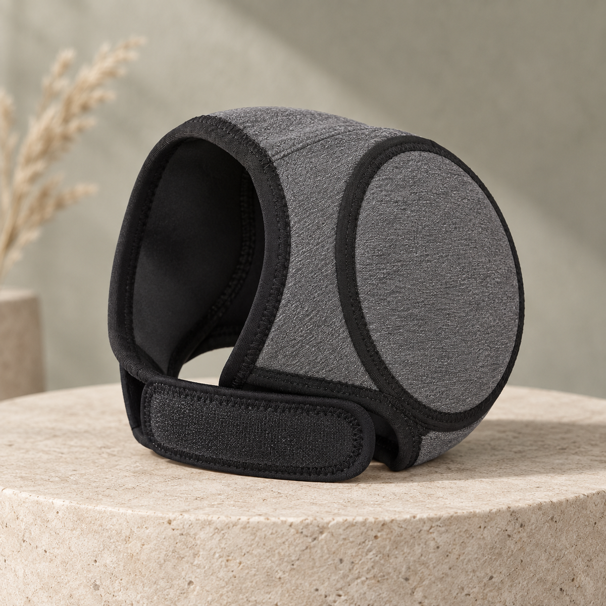 Dog Ear Muffs Noise Reduction Head Wrap, Adjustable Calming Hearing Protection