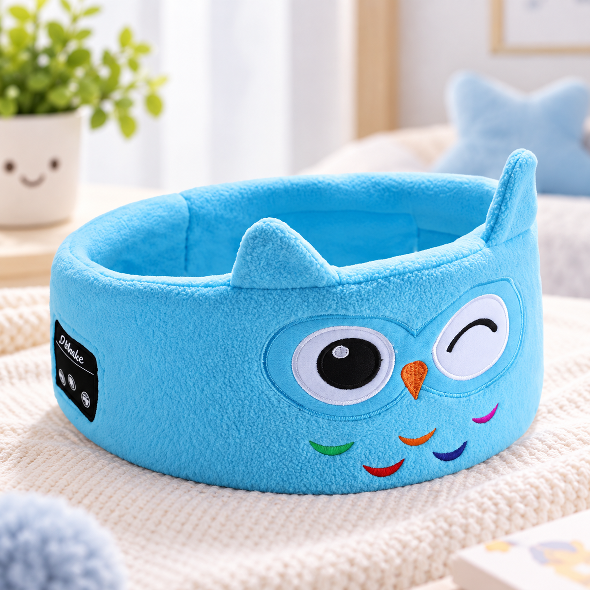 Cartoon Animal Bluetooth Sleep Headband with Built-In Wireless Earphones