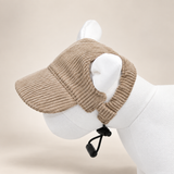 Adjustable Corduroy Dog Baseball Cap