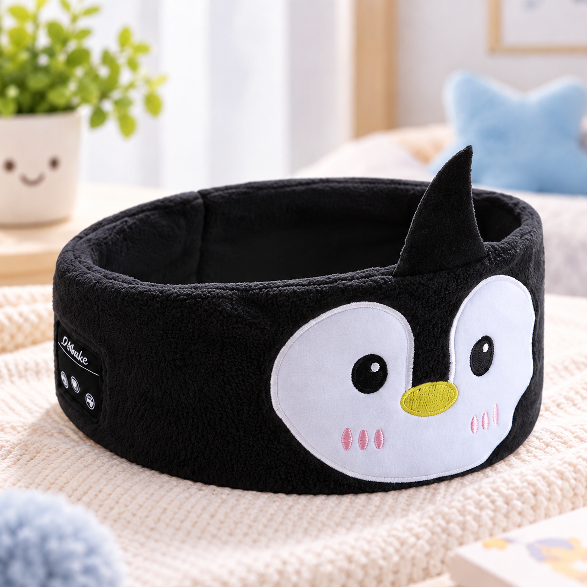 Cartoon Animal Bluetooth Sleep Headband with Built-In Wireless Earphones
