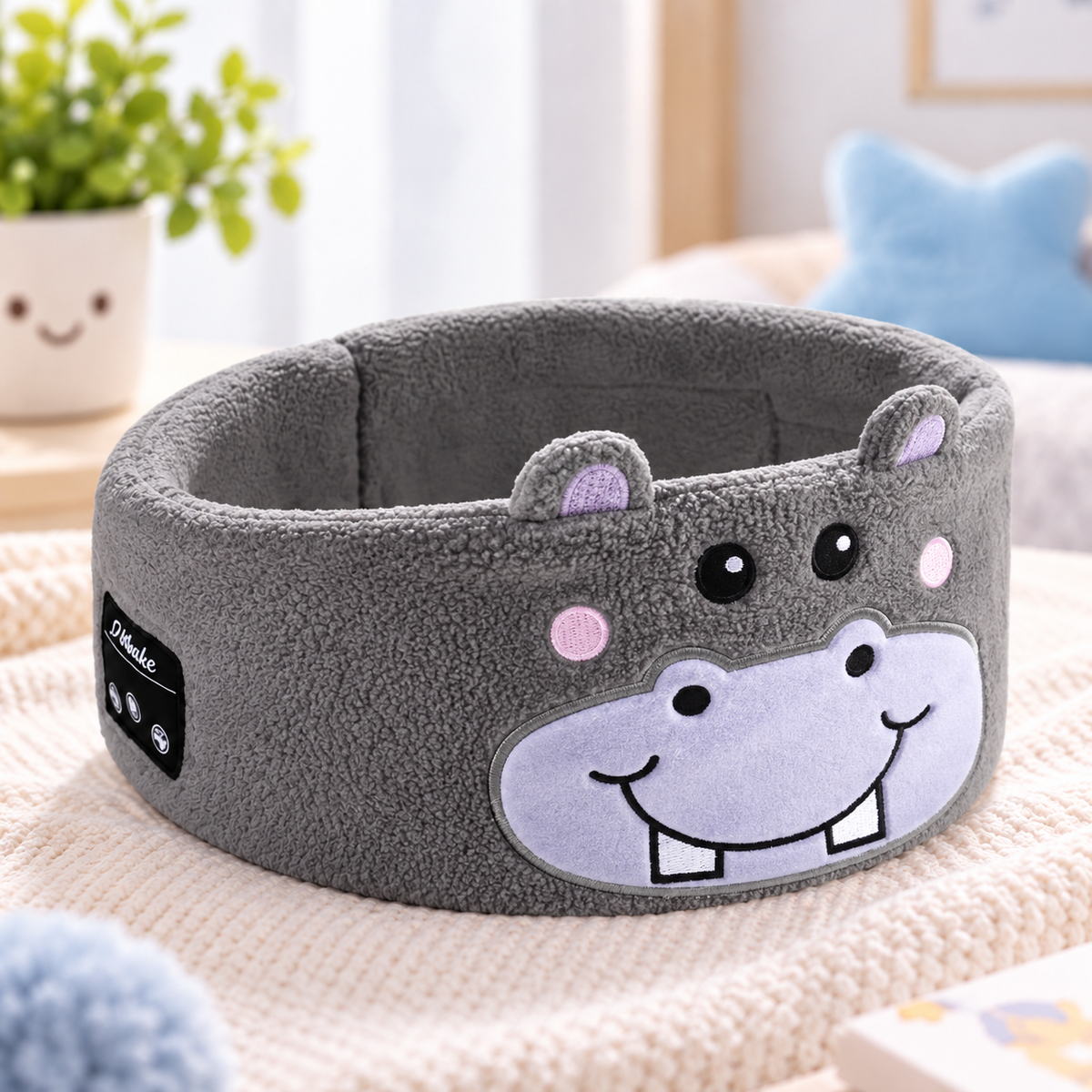 Cartoon Animal Bluetooth Sleep Headband with Built-In Wireless Earphones