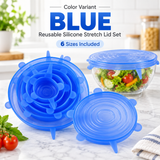 6-Piece Reusable Silicone Stretch Lids