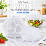 6-Piece Reusable Silicone Stretch Lids