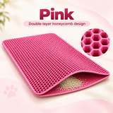 Double Layer Honeycomb Cat Litter Mat Waterproof Litter Trap Pad