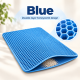 Double Layer Honeycomb Cat Litter Mat Waterproof Litter Trap Pad